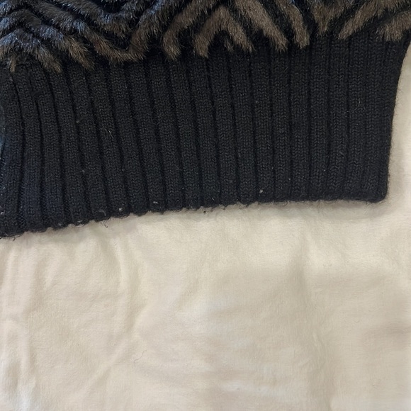 Express Vintage Brown Faux Fur Coat - Picture 8 of 11